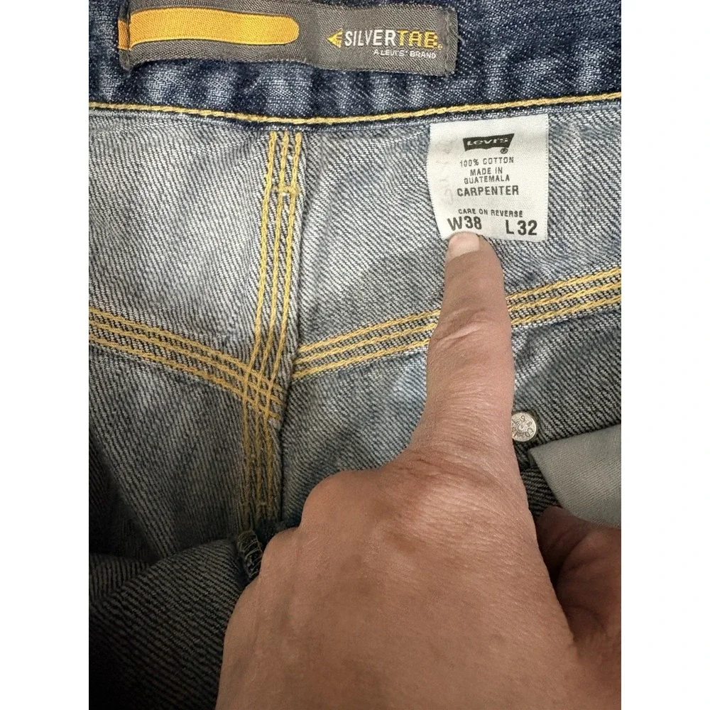 VINTAGE Y2K SILVERTAB JEANS‎ CARPENTER 38 INSEAM 29